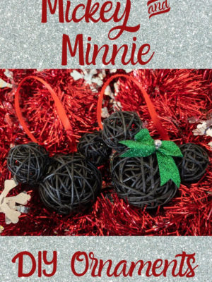DIY Mickey and Minnie Christmas Ornament