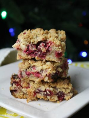 Easy Cranberry Crumb Bars