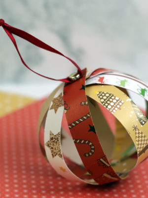 Paper Strip Christmas Ornament