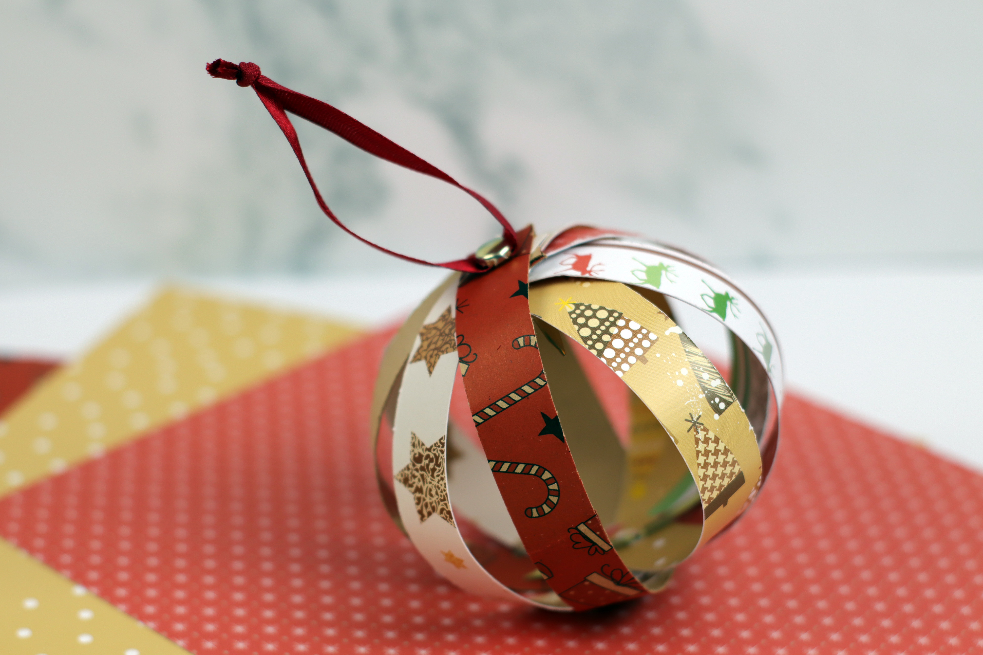 Paper Strip Christmas Ornament