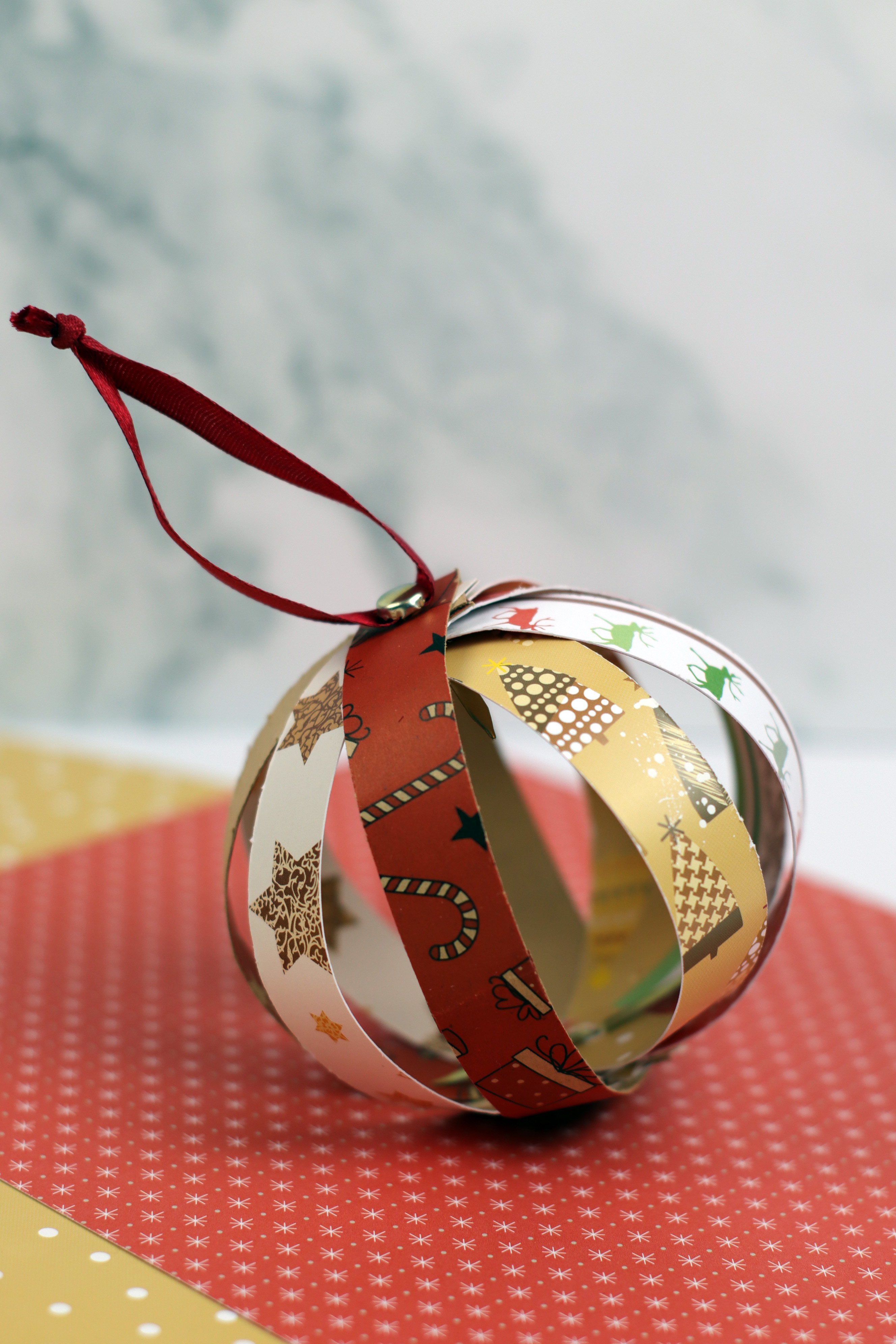 Paper Strip Christmas Ornament