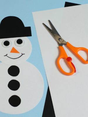 Easy Paper Snowman Craft