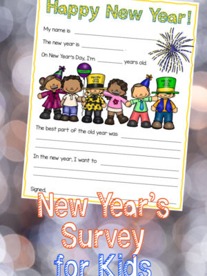 New Year’s Eve Survey for Kids