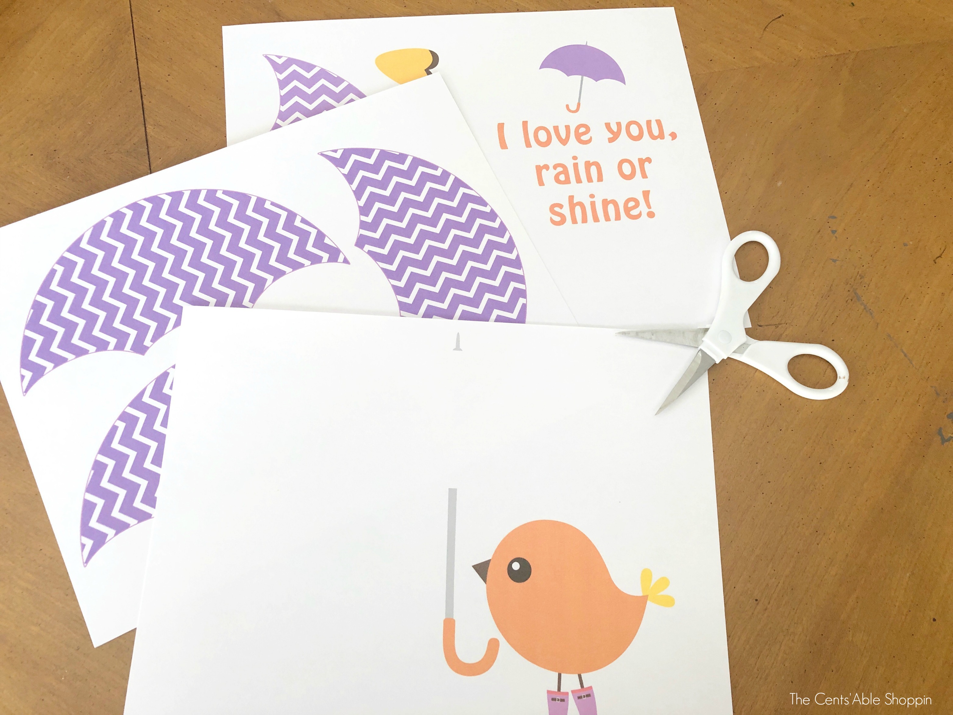 Spring Umbrella Card Craft