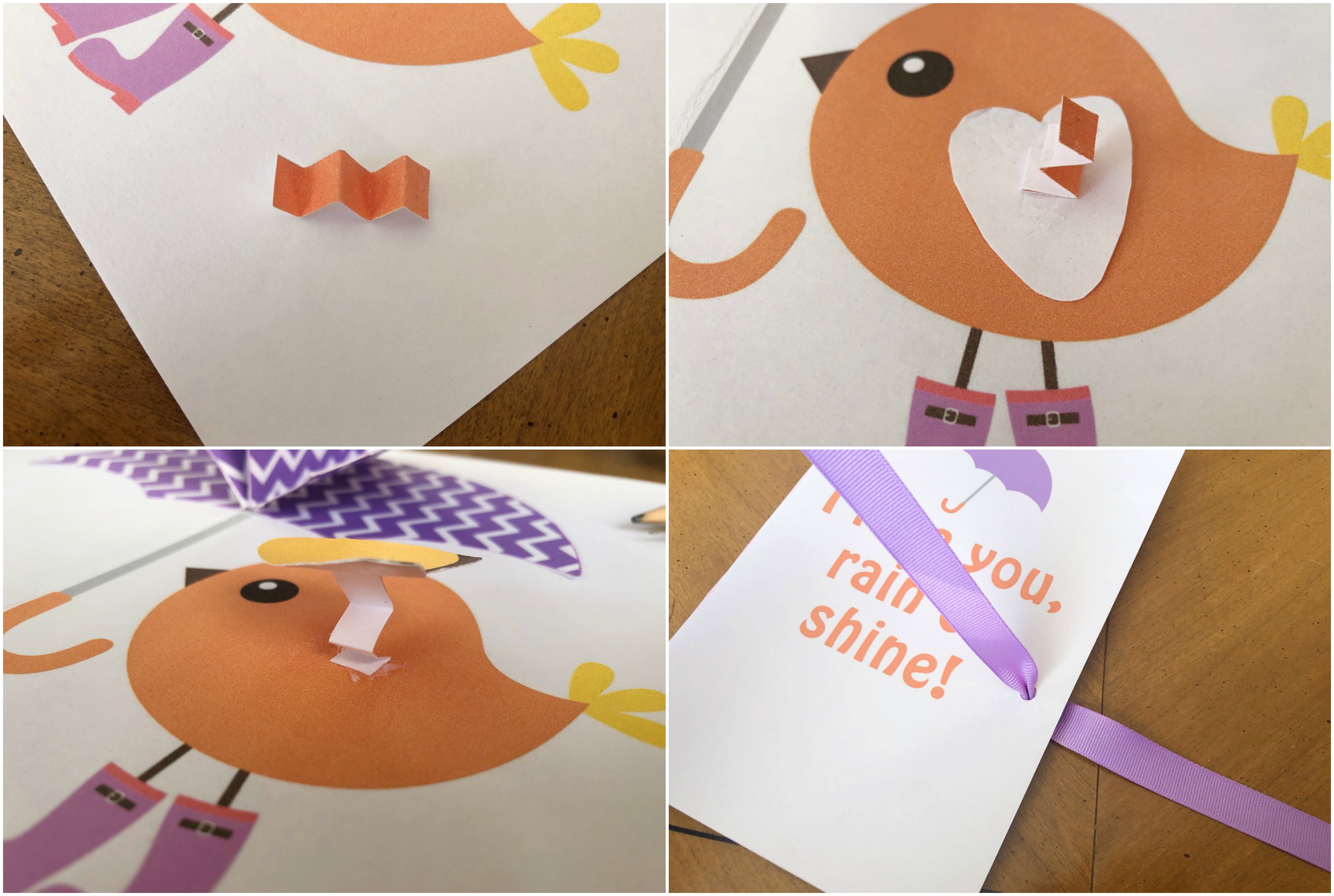 Spring Umbrella Card Craft