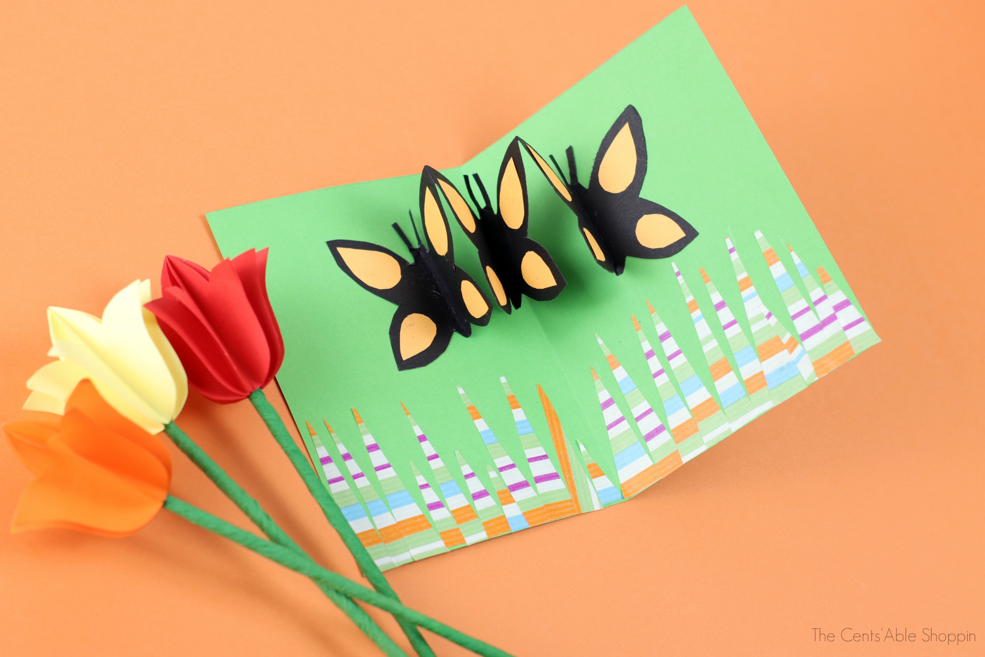 Butterfly Pop Up Card Paper Craft