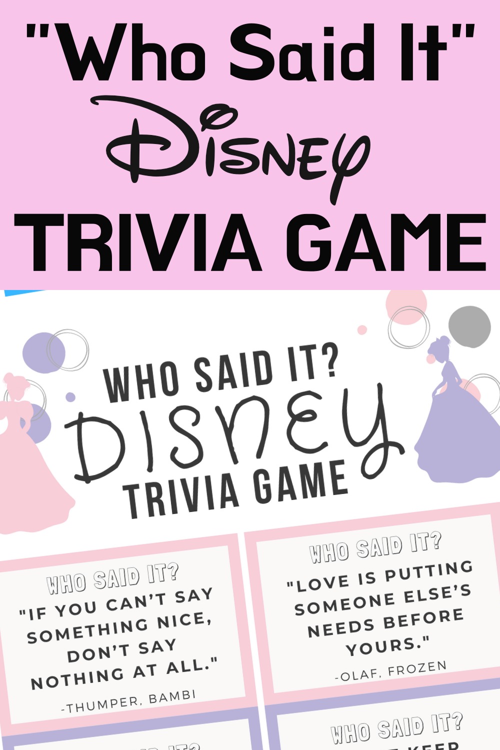 Disney Trivia Game