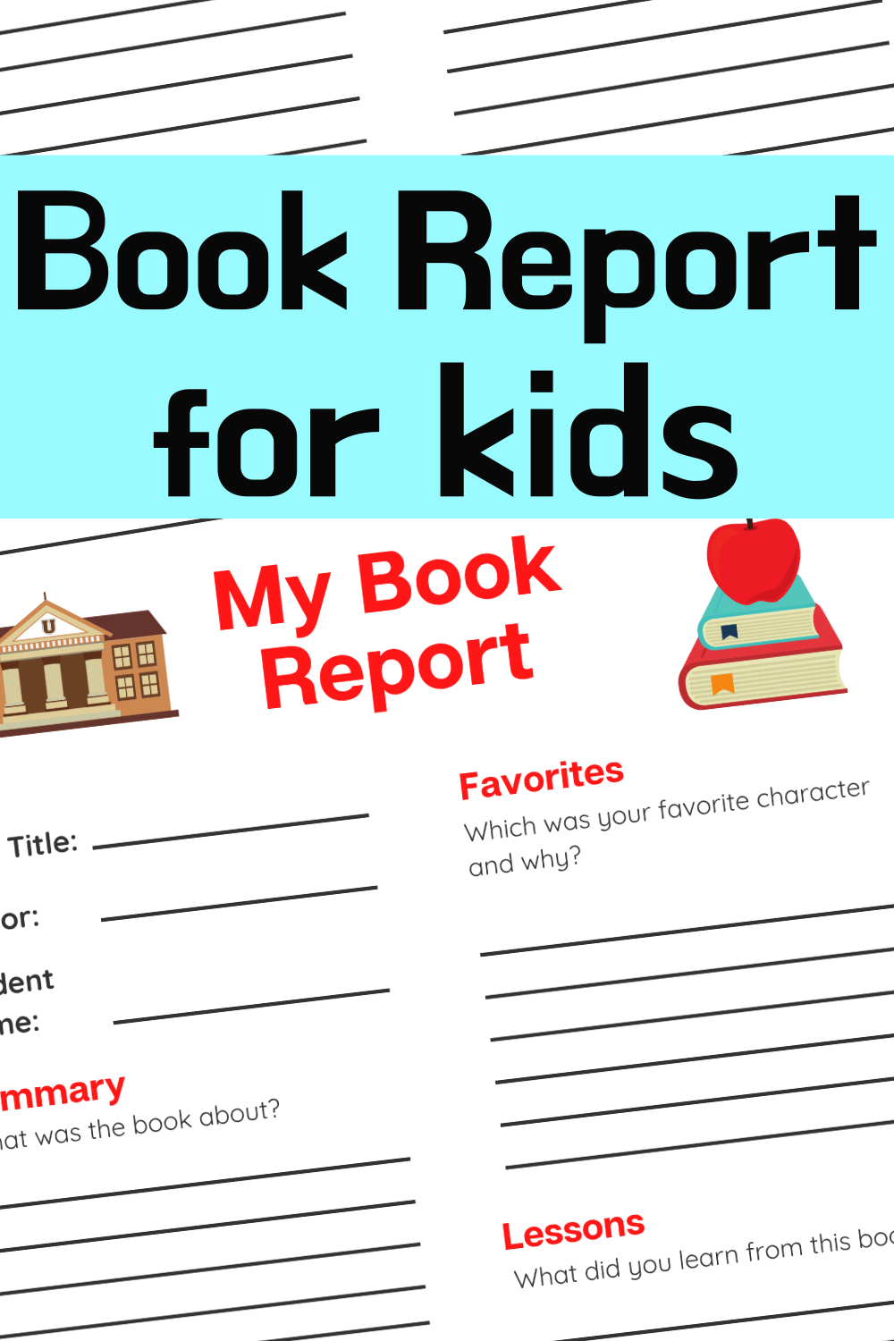 Book Report for Kids