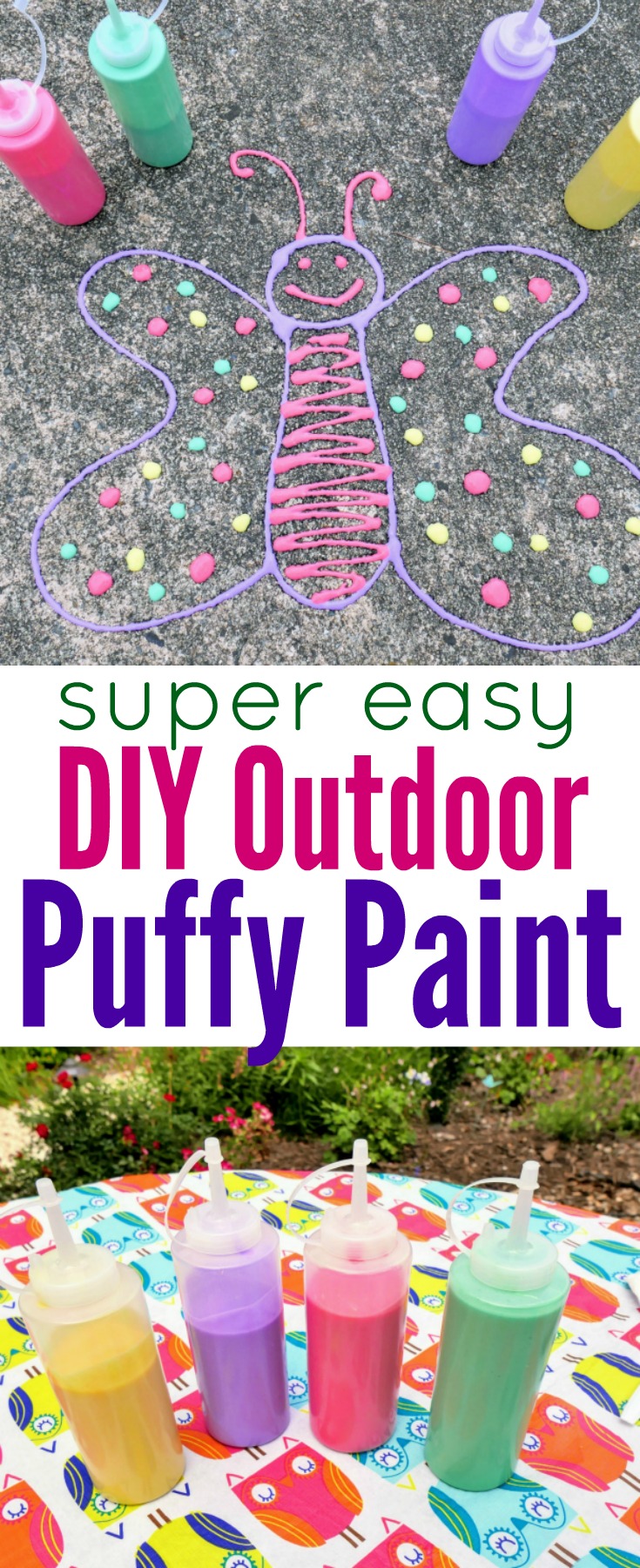 DIY Outdoor Puffy Paint The CentsAble Shoppin