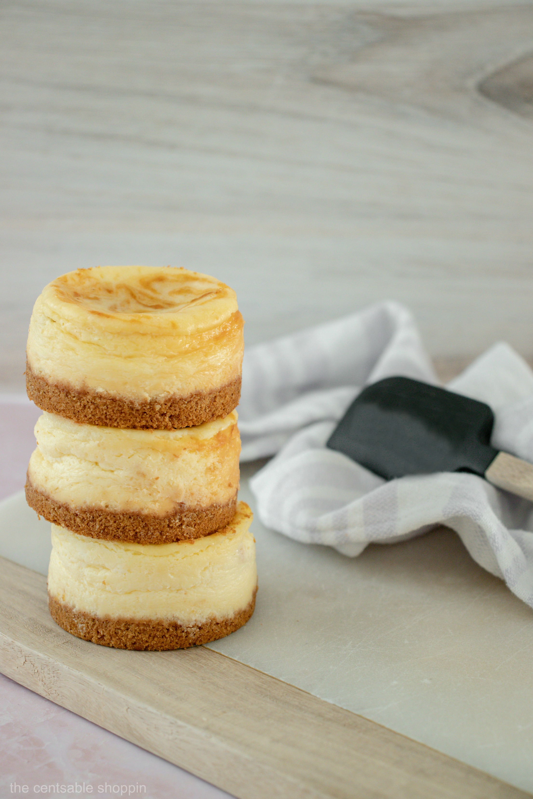 Mini Cheesecakes with Pumpkin Swirl