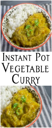 Instant Pot Vegetable Curry