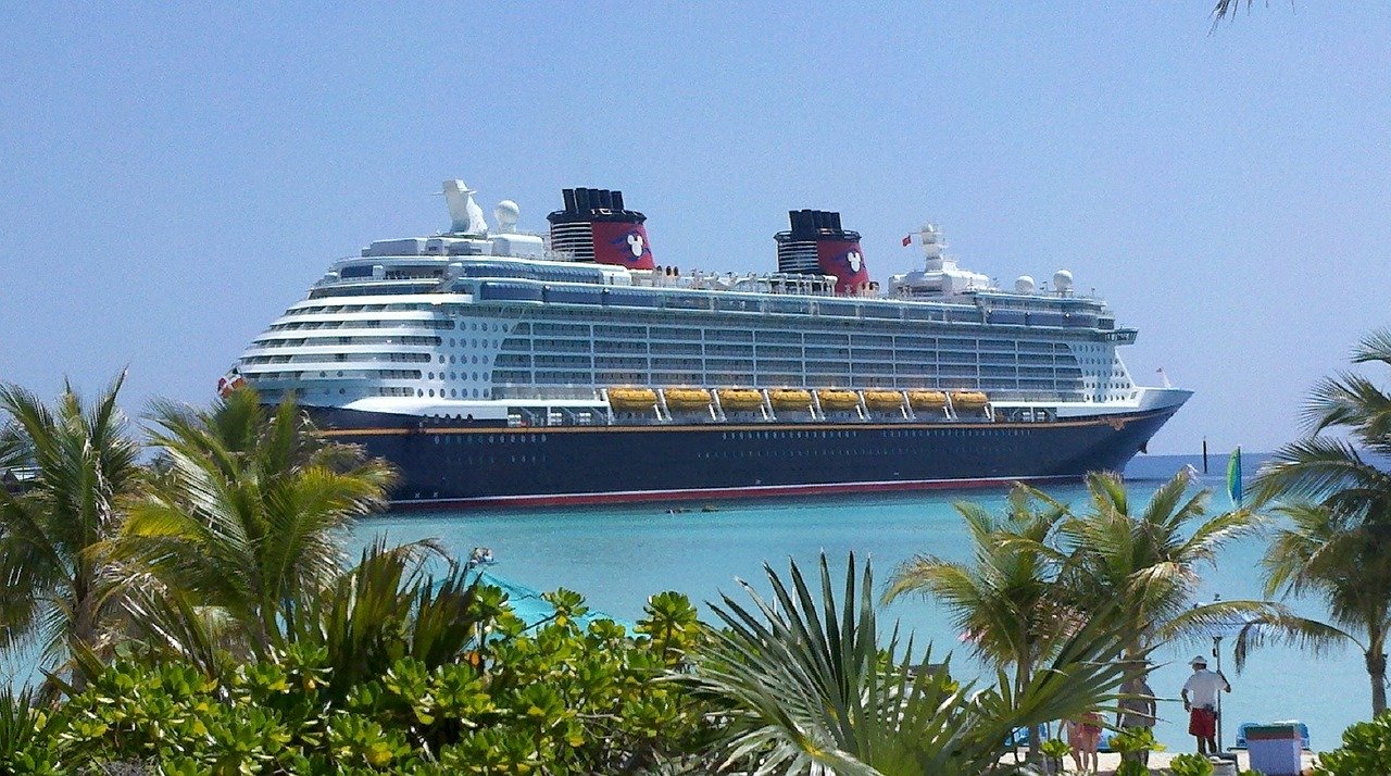 Disney Cruise Ship on a Private Island