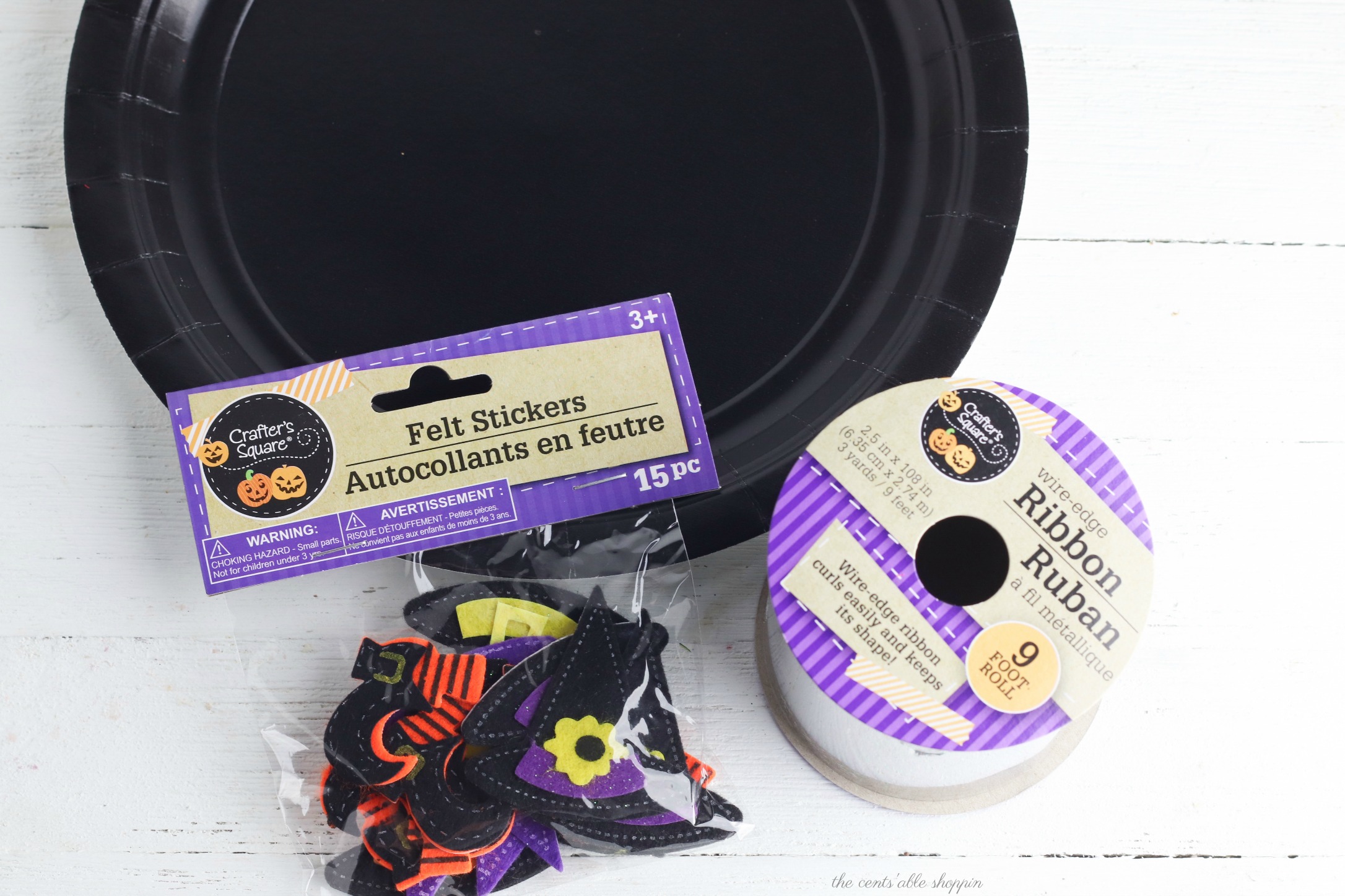 Halloween Paper Plate Witch Wreath