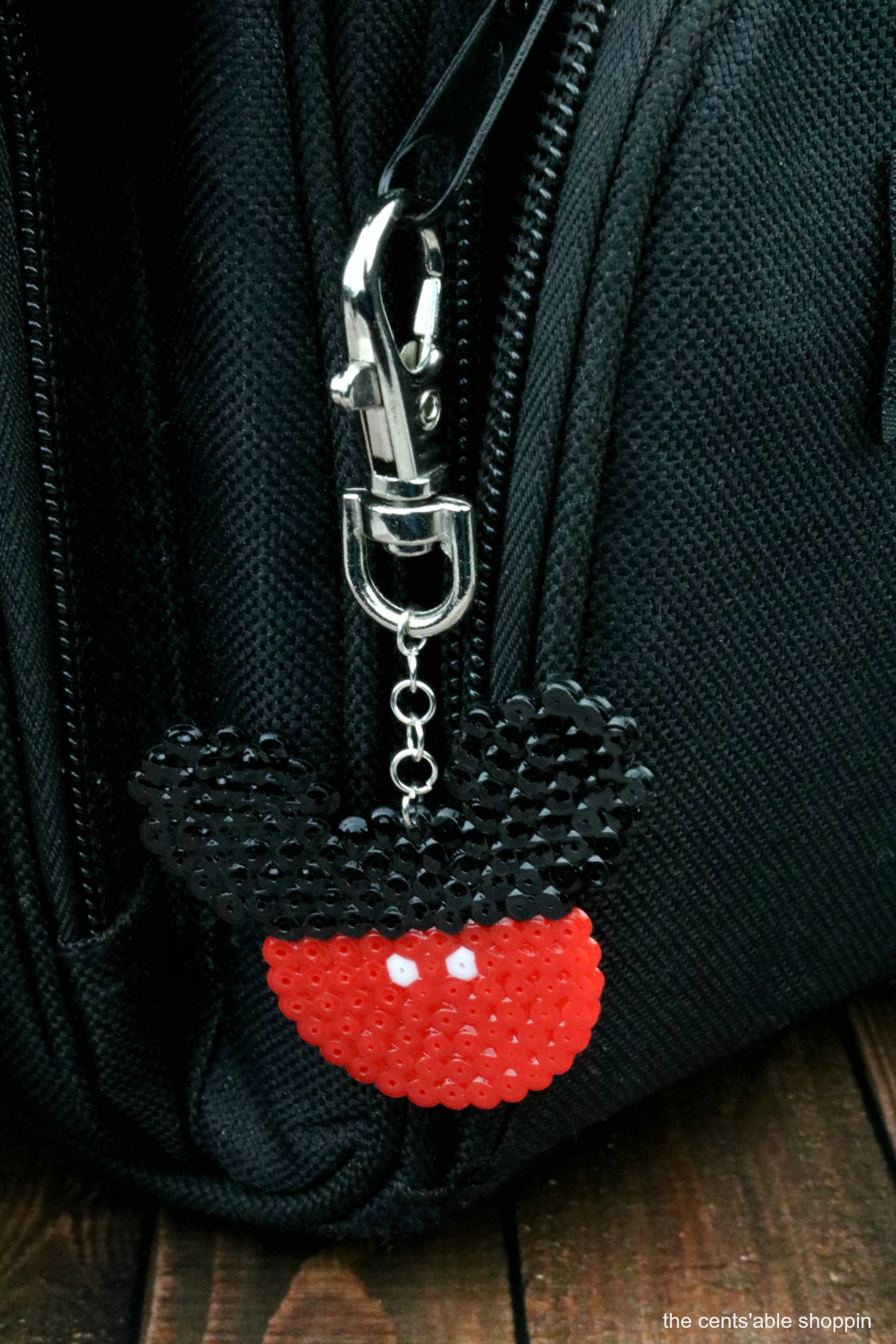 Perler Bead Mickey Mouse Keychain