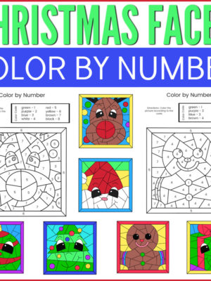 Christmas Color by Number