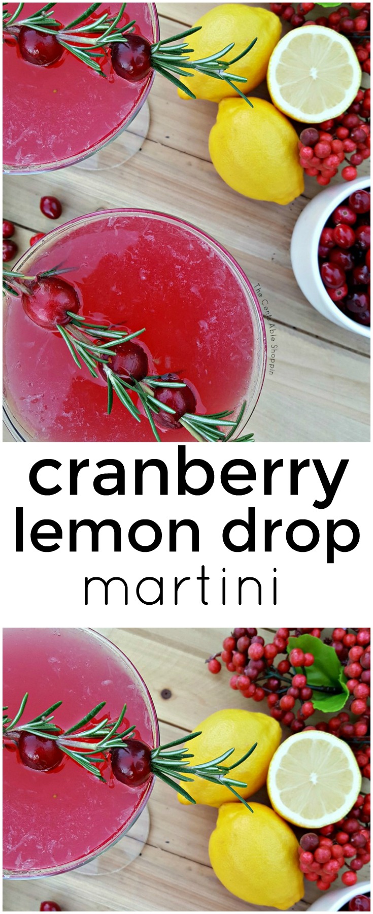 Cranberry Lemon Drop Martini