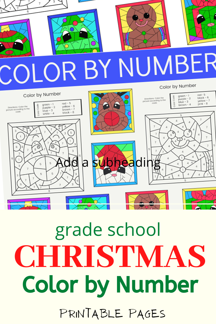 Christmas Color by Number