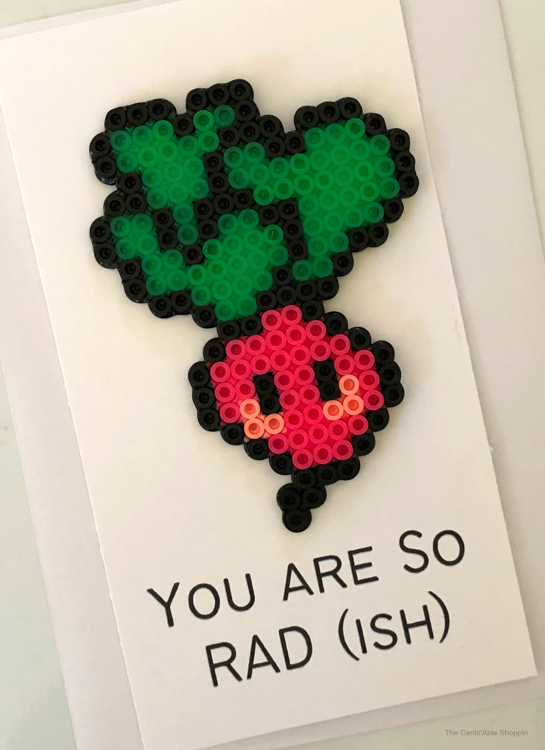 Radish Perler Bead Pun