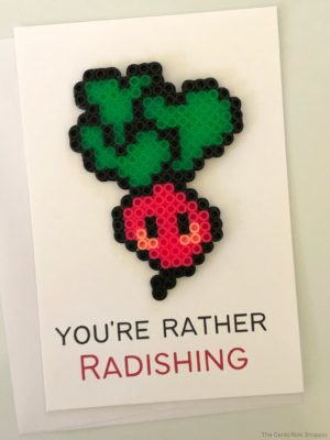 Radish Perler Bead Project + Printable Card