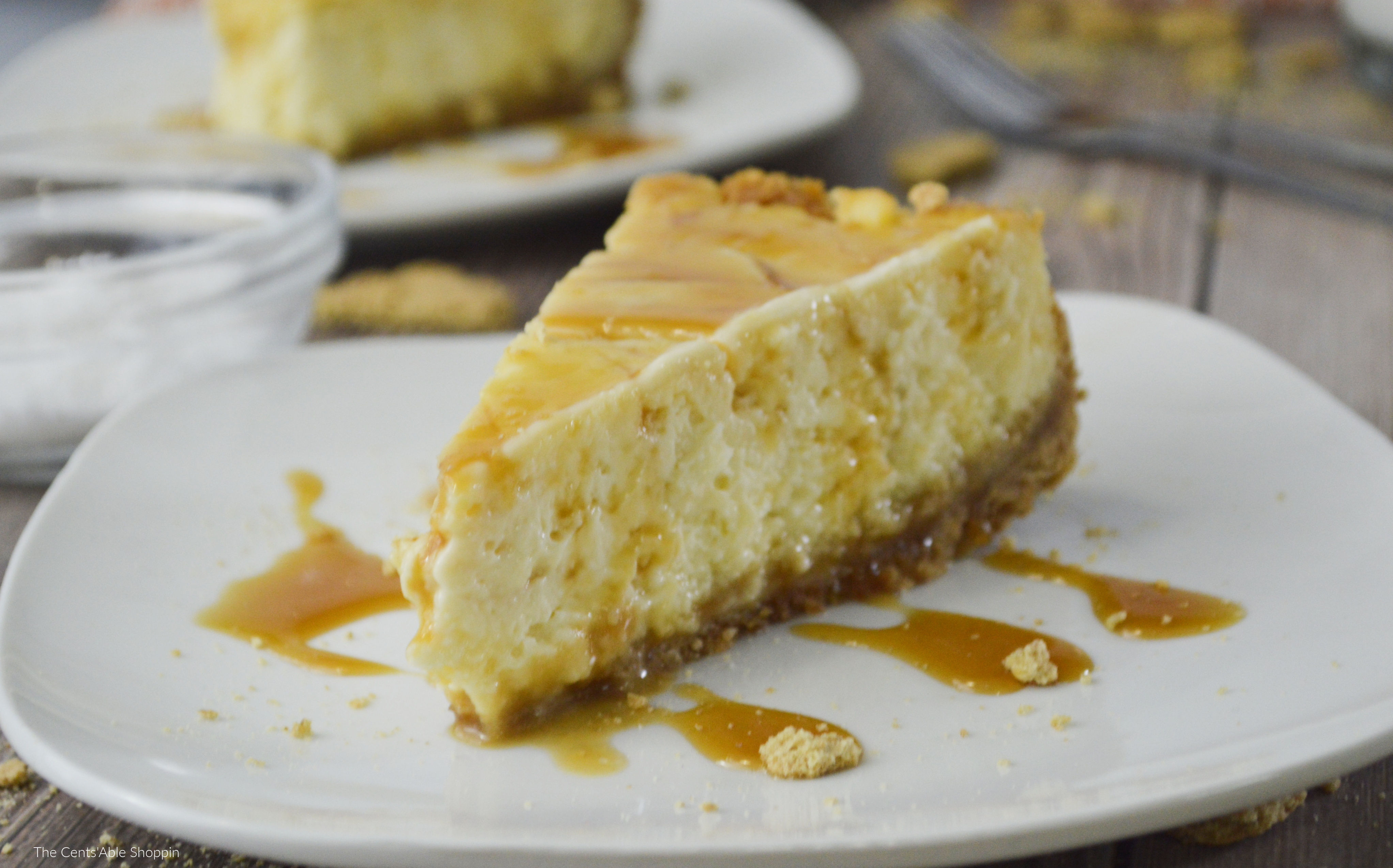 Sea Salt Caramel Smoked Cheesecake