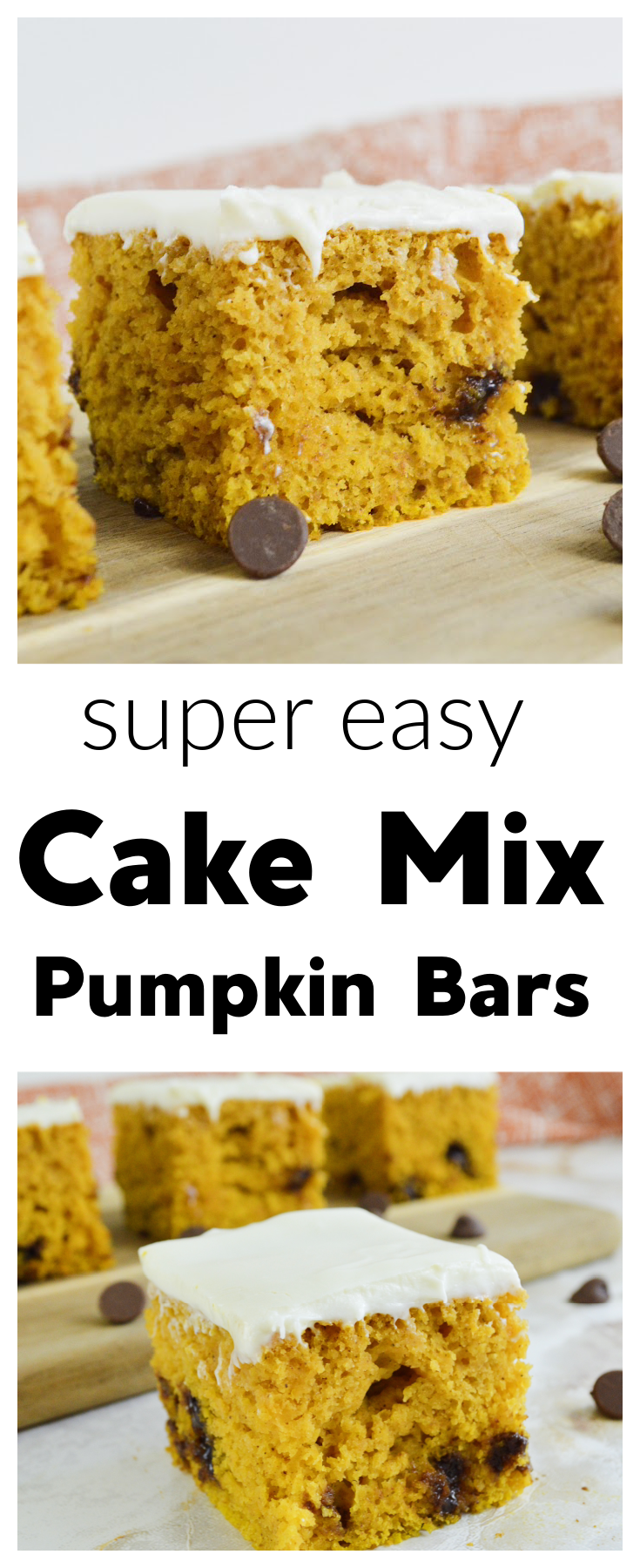 Cake Mix Pumpkin Bars