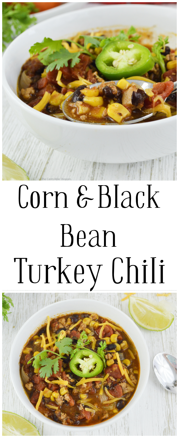 Corn and Black Bean Turkey Chili