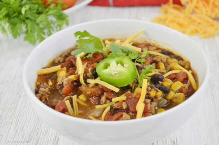 Corn and Black Bean Turkey Chili The CentsAble Shoppin