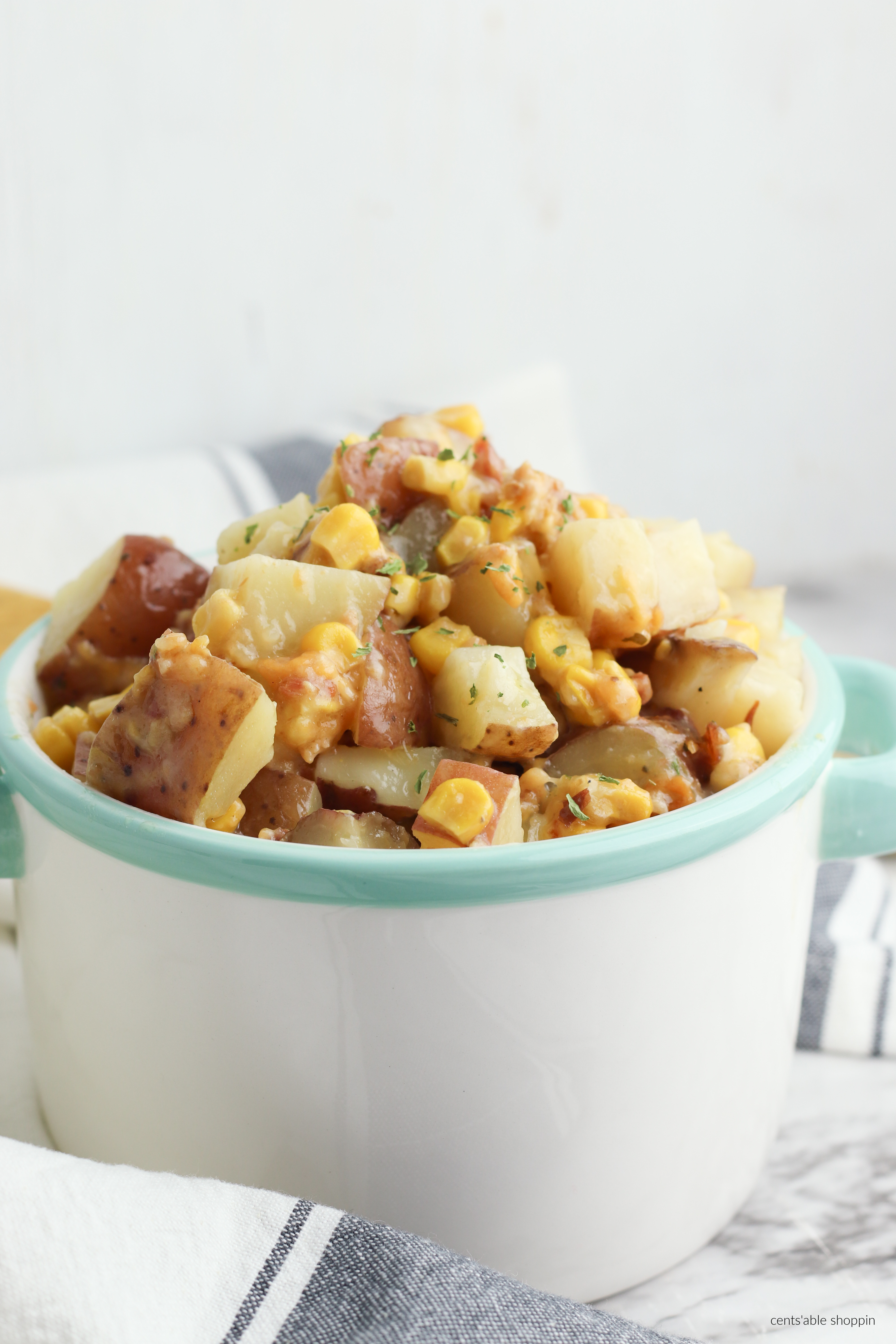 Slow Cooker Potatoes and Corn
