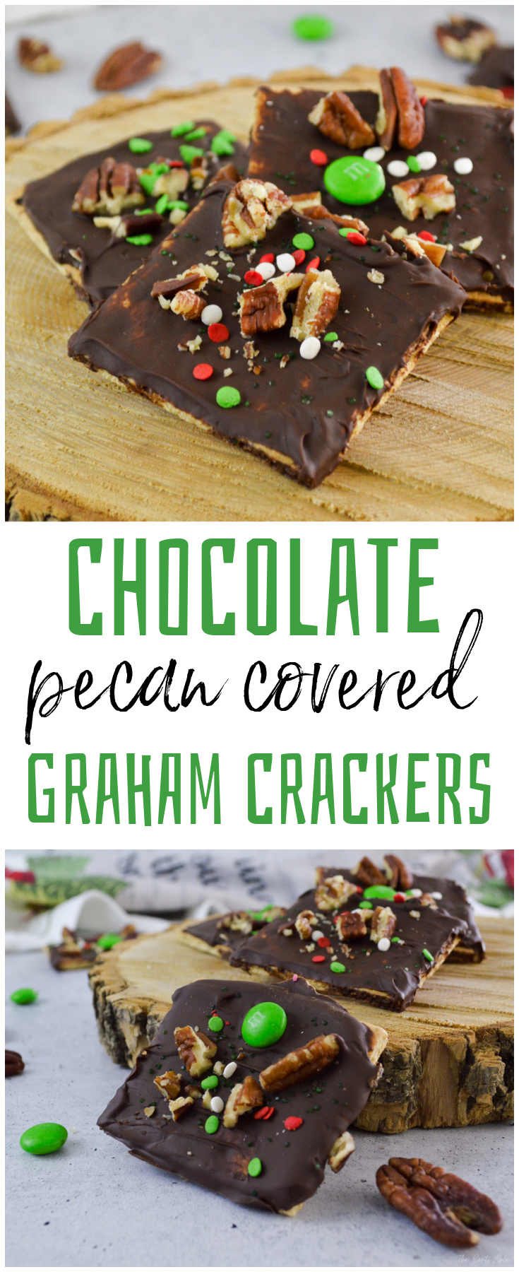 Chocolate Pecan Covered Graham Crackers
