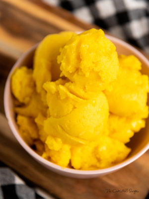 No-Churn Vegan Mango Sorbet