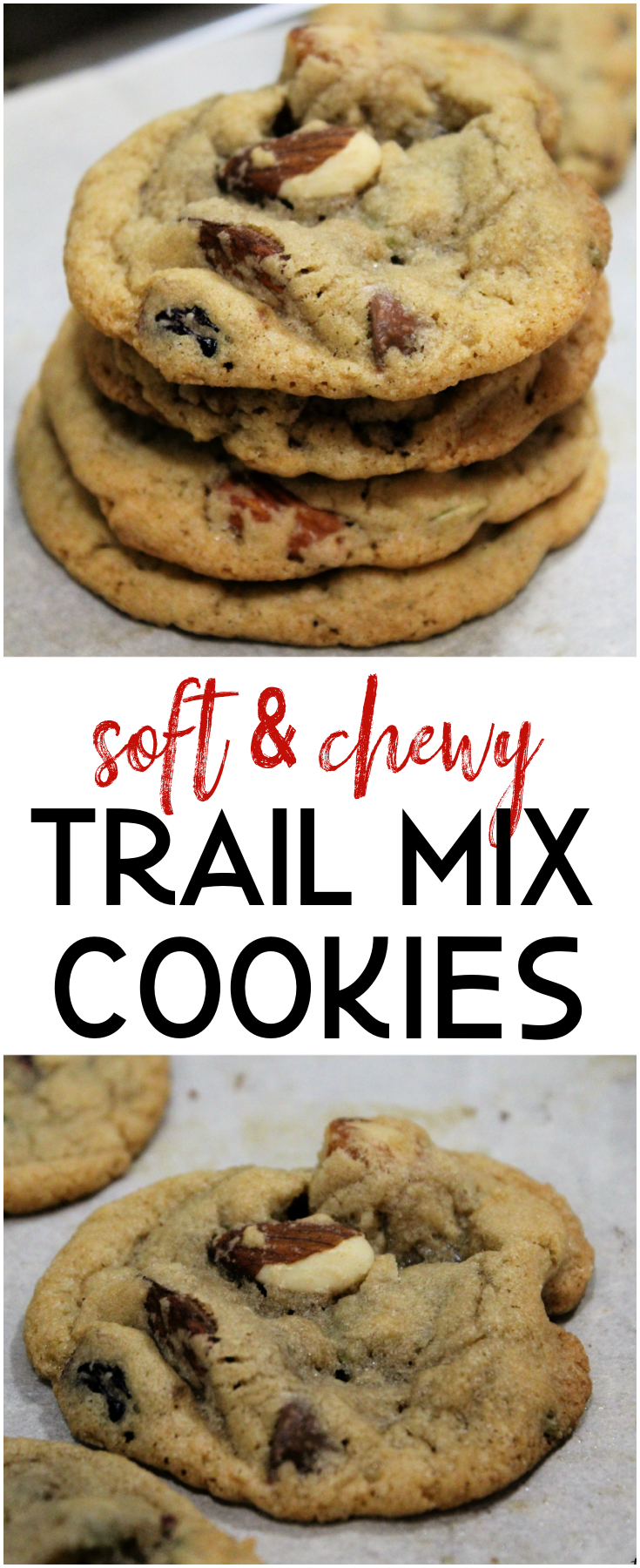 Soft and Chewy Trail Mix Cookies