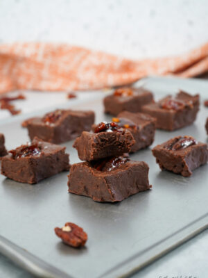 Caramelized Pecan Sea Salt Fudge