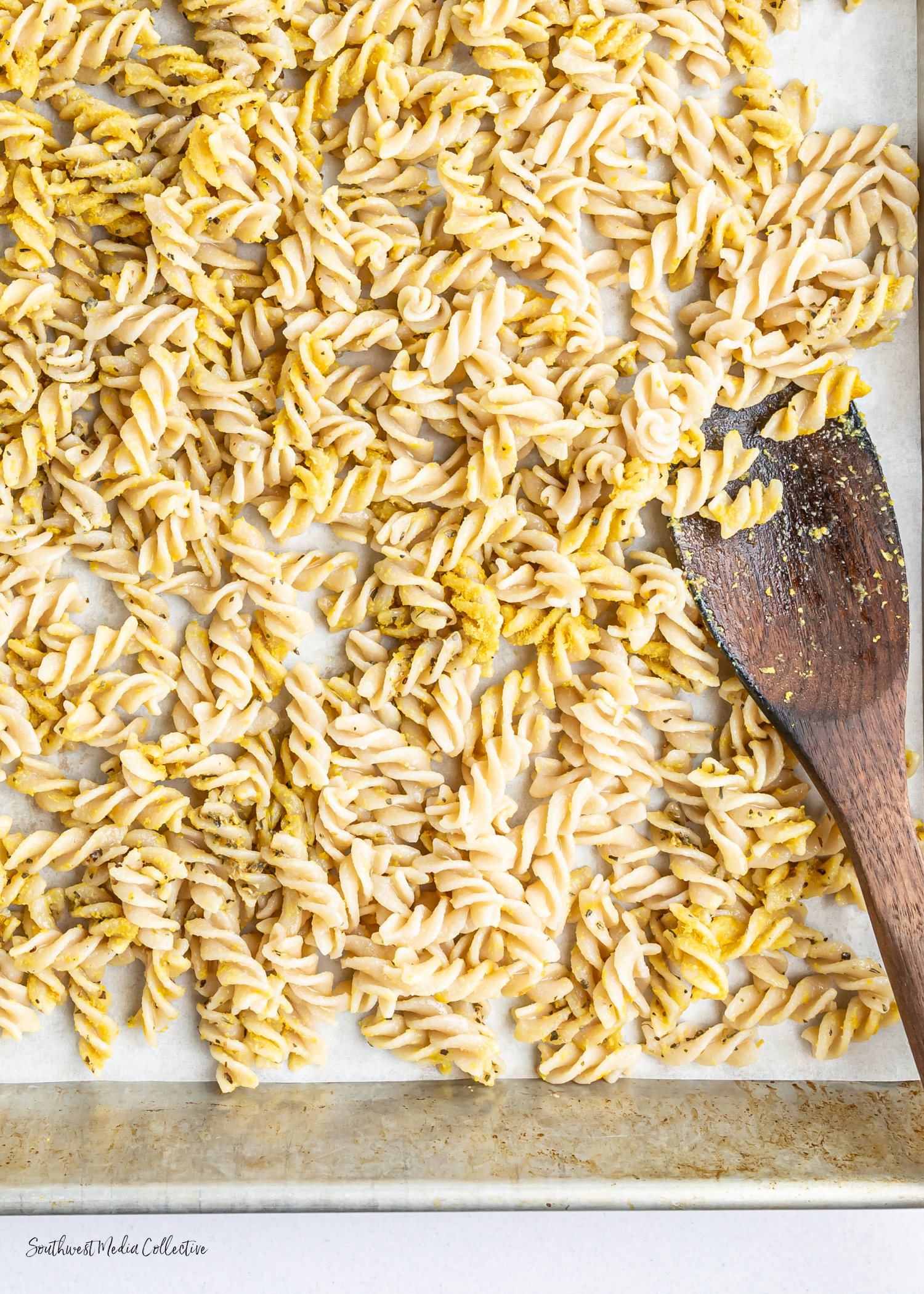 Crispy Pasta Spiral Chips