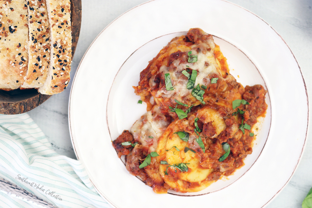 Slow Cooker Ravioli Lasagna