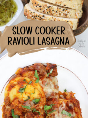 Slow Cooker Ravioli Lasagna