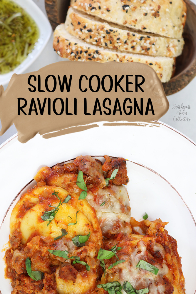 Slow Cooker Ravioli Lasagna