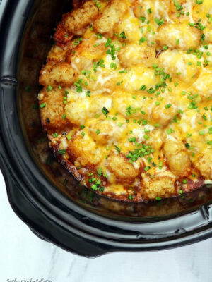 Slow Cooker Tater Tot Casserole