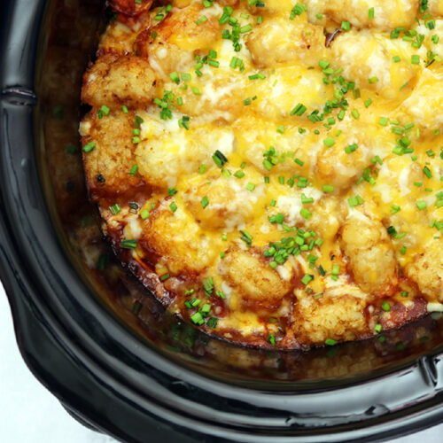 Slow Cooker Tater Tot Casserole The CentsAble Shoppin
