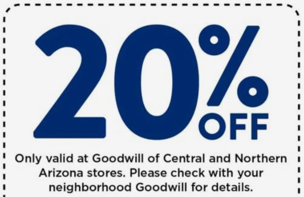 Goodwill of Central and Northern Arizona - 20% Off Coupon - wide 7