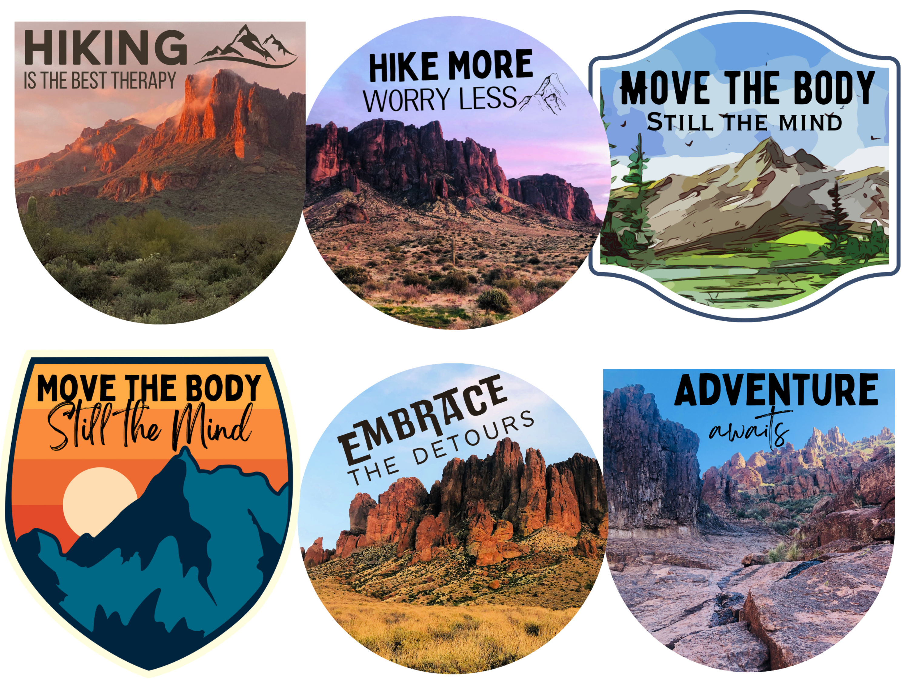 Hiking Stickers