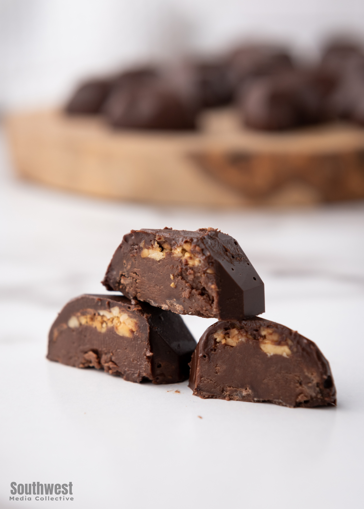 Nutella Bonbons bring together delicious chocolate, Nutella and hazelnuts to create these incredible little gems that you won't be able to stop eating!