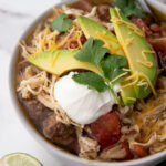 Hearty and filling, this Slow Cooker Taco Soup is a delicious and easy meal that comes together quickly with minimal work - great for a busy night!