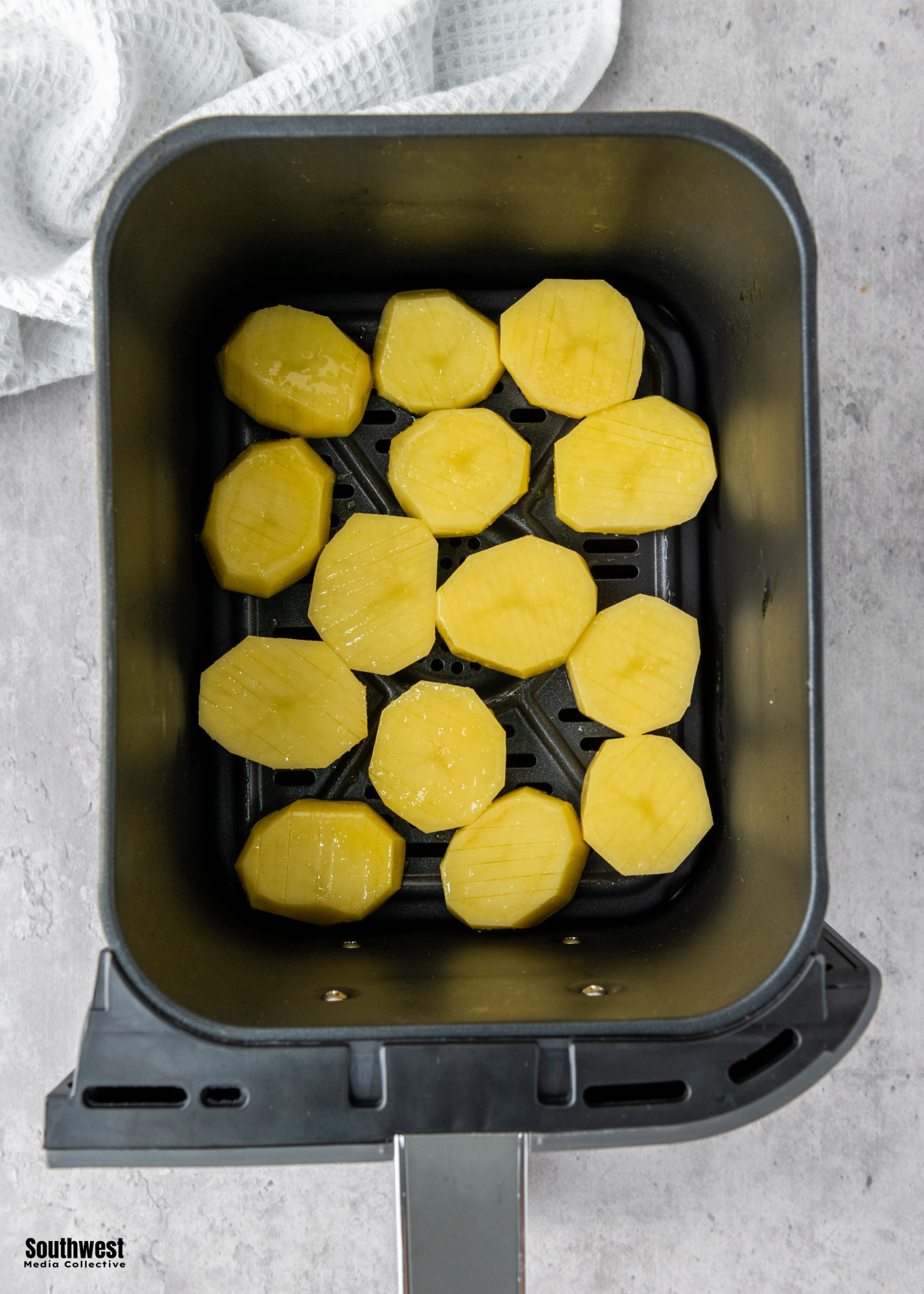 Delicious and easy, these Air Fryer Accordion Potatoes come together in less than 30 minutes with just 3 basic ingredients!