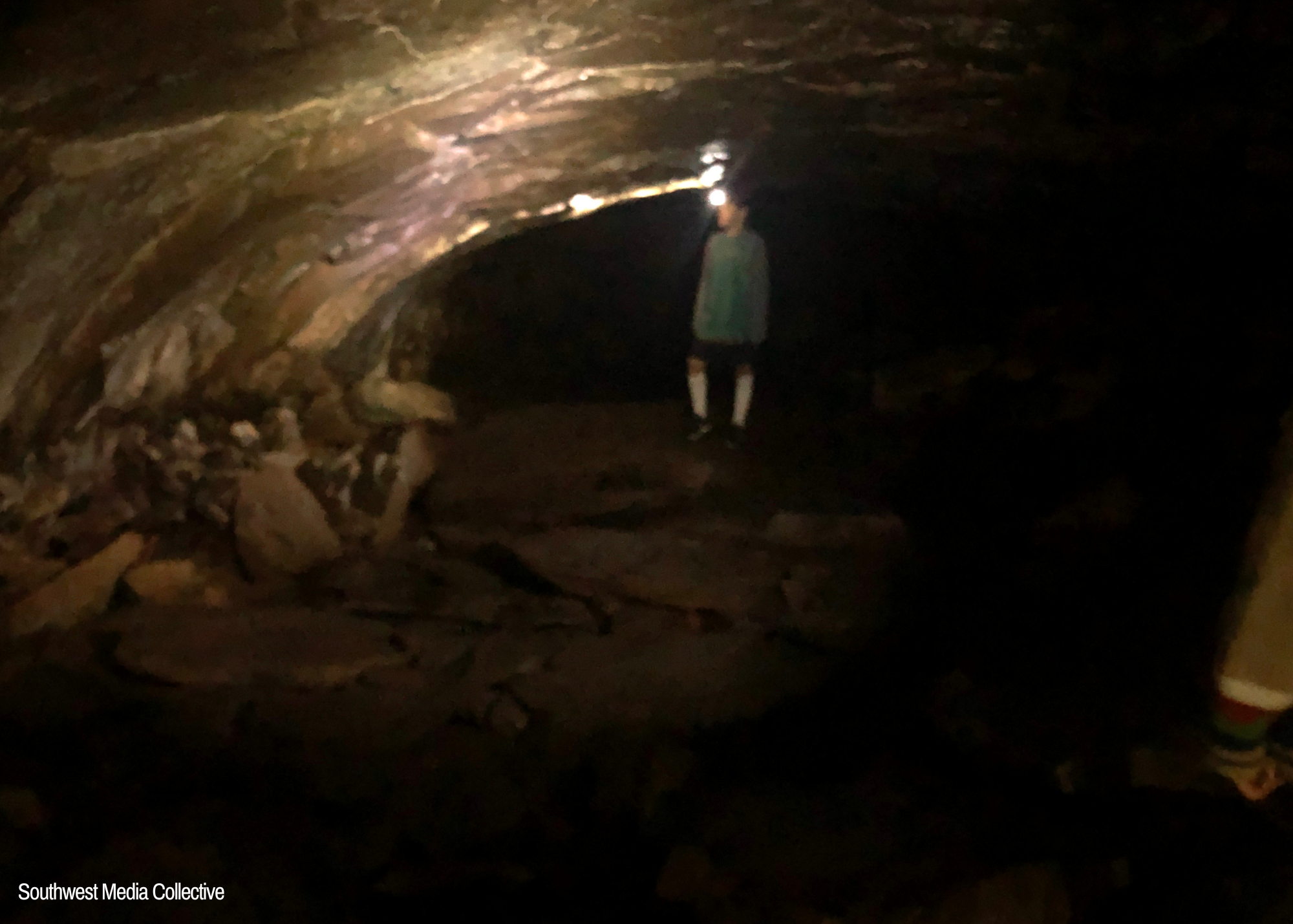 The Lava River Cave is just 30 minutes away from Flagstaff, Arizona. The cave itself was formed 700,000 years ago - at that time, molten lava erupted out of nearby Harts Prairie. The cave was founded in 1915 by lumbermen in the area.