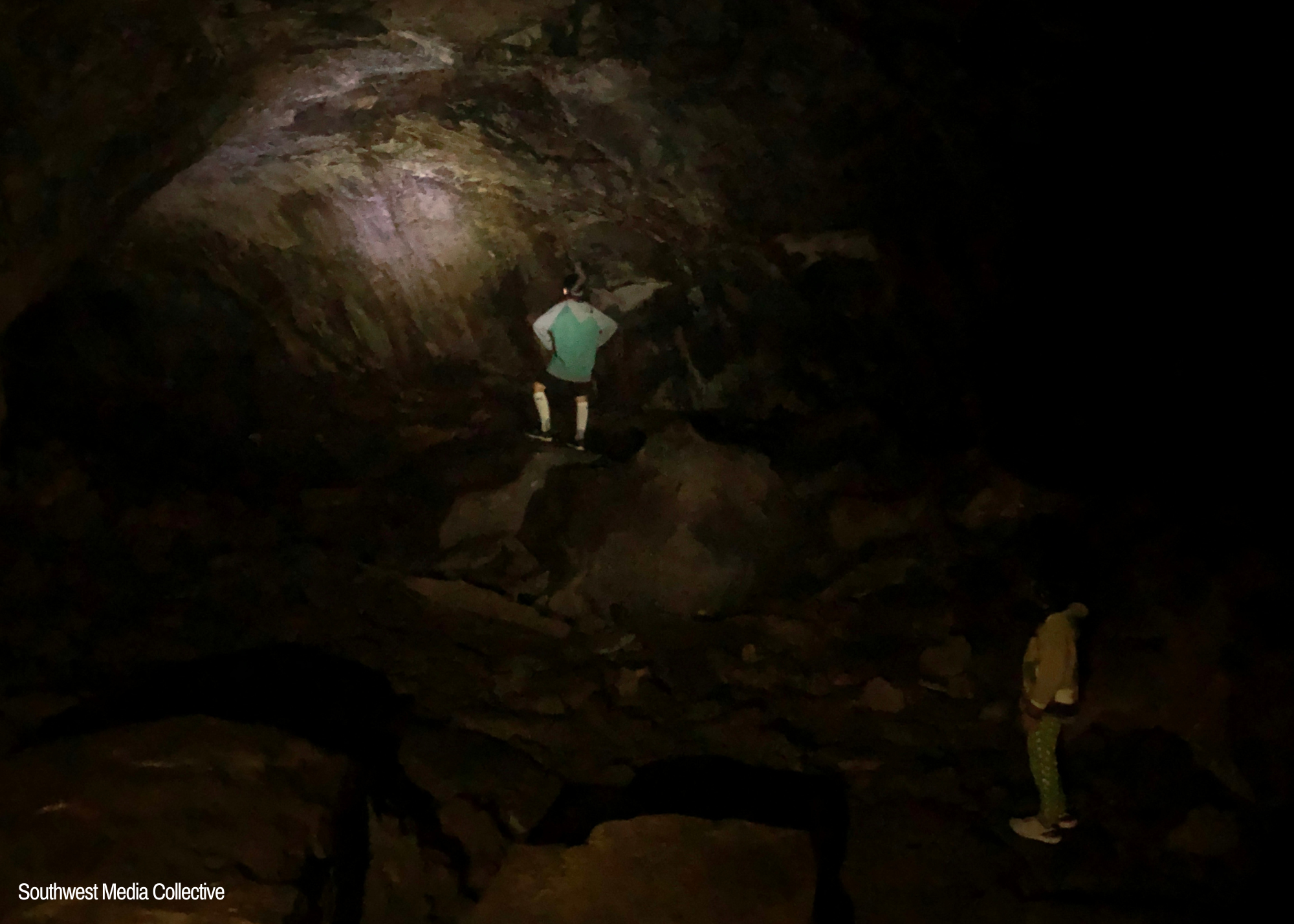 The Lava River Cave is just 30 minutes away from Flagstaff, Arizona. The cave itself was formed 700,000 years ago - at that time, molten lava erupted out of nearby Harts Prairie. The cave was founded in 1915 by lumbermen in the area.