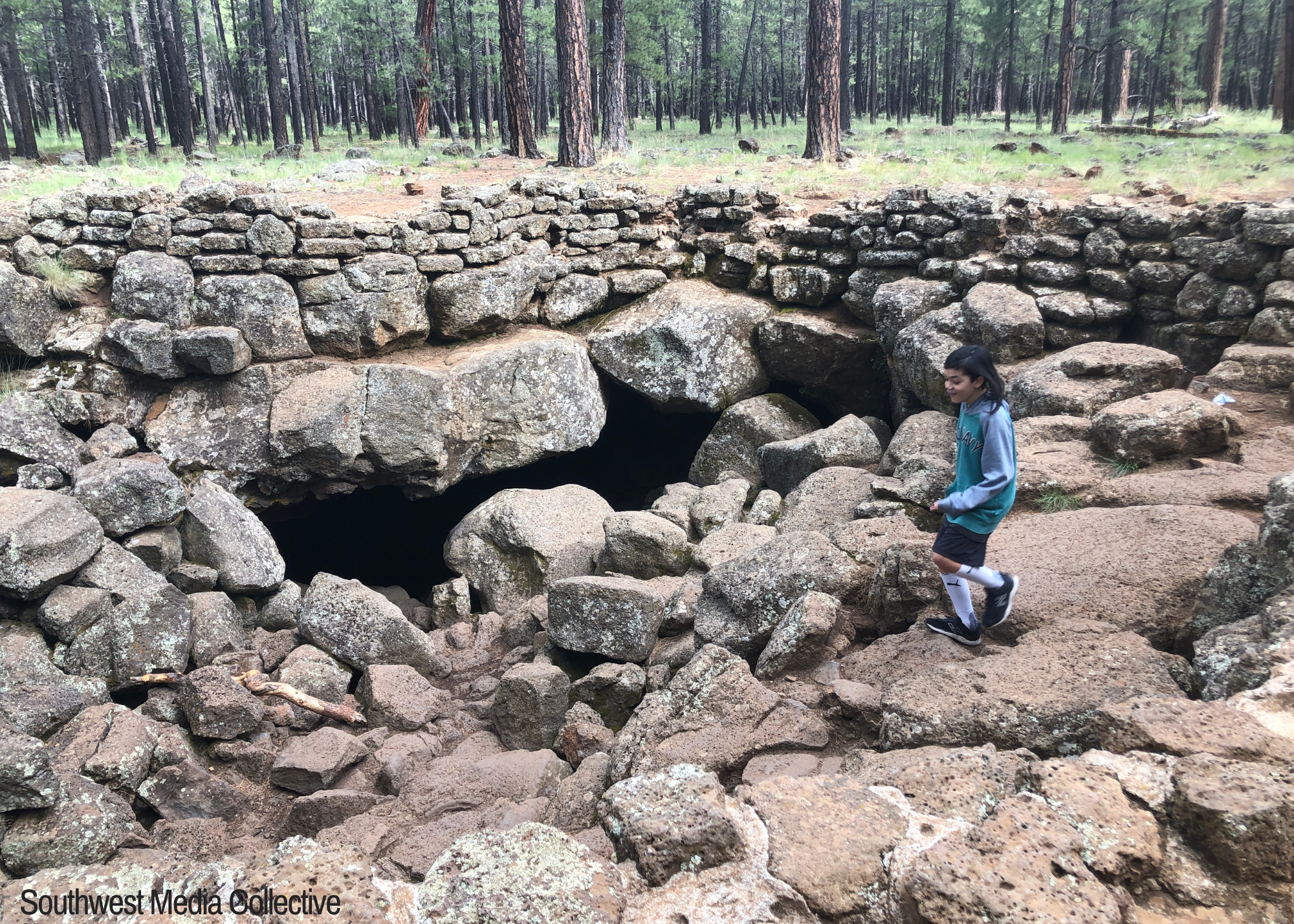 The Lava River Cave is just 30 minutes away from Flagstaff, Arizona. The cave itself was formed 700,000 years ago - at that time, molten lava erupted out of nearby Harts Prairie. The cave was founded in 1915 by lumbermen in the area.