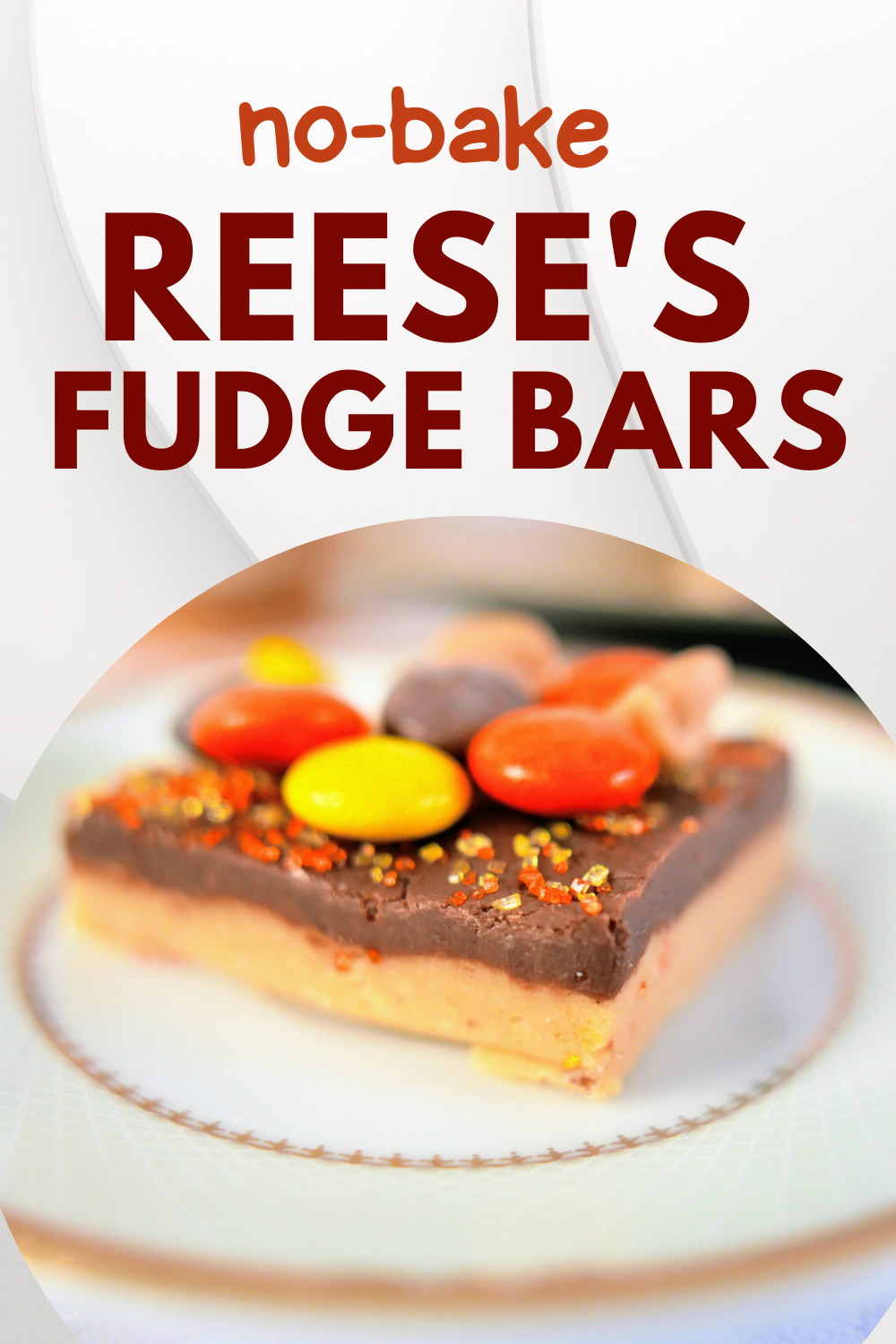 Simple yet oh-so-delicious No Bake Reese's Fudge Bars that are to die for!  Perfect to bring to the next potluck or gathering!