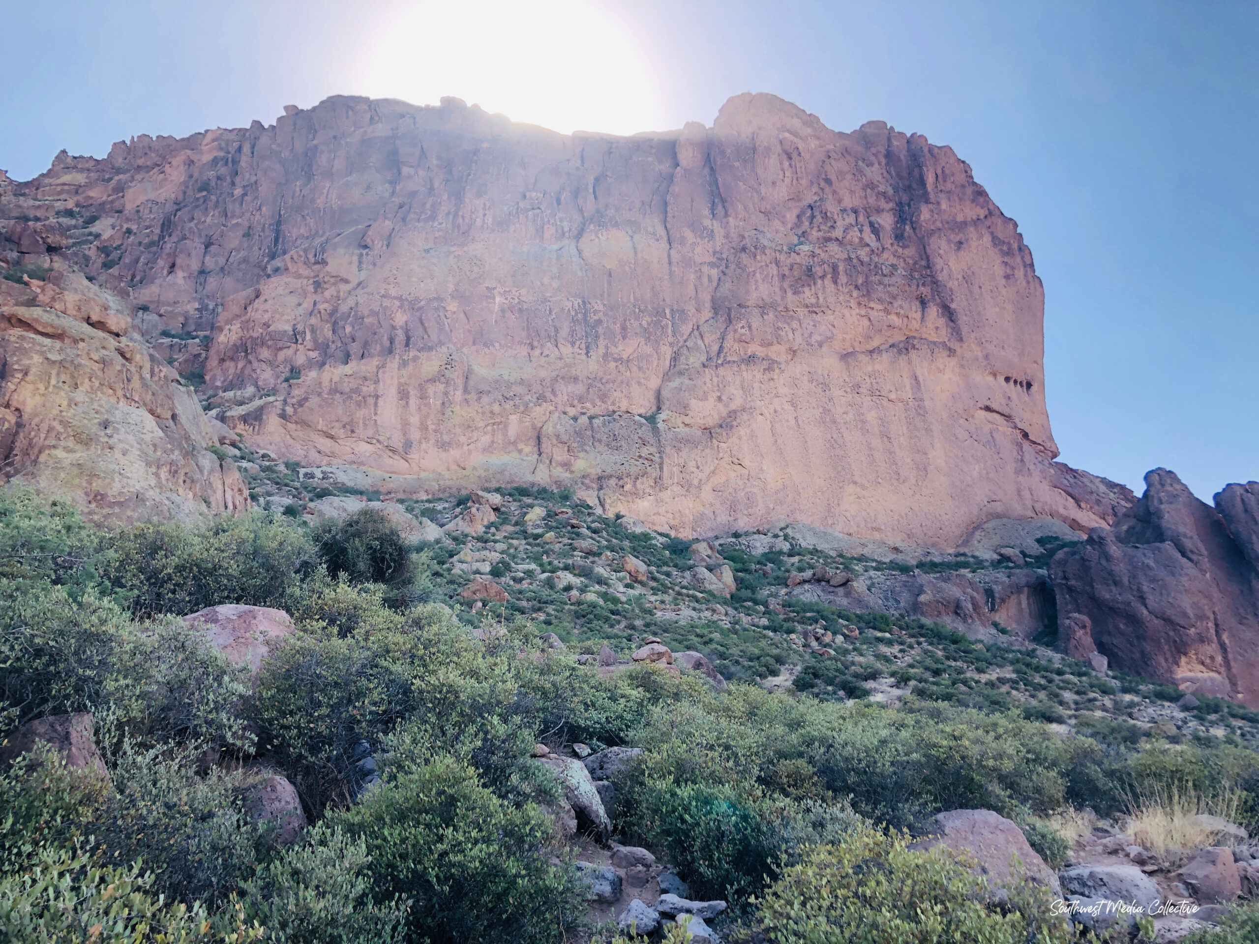 Praying Hands to Slot Rock Trail in Apache Junction is a really 4.30 mile loop in the Superstition Mountains that is moderately challenging, yet provides the best views of the desert and accompanying mountains!