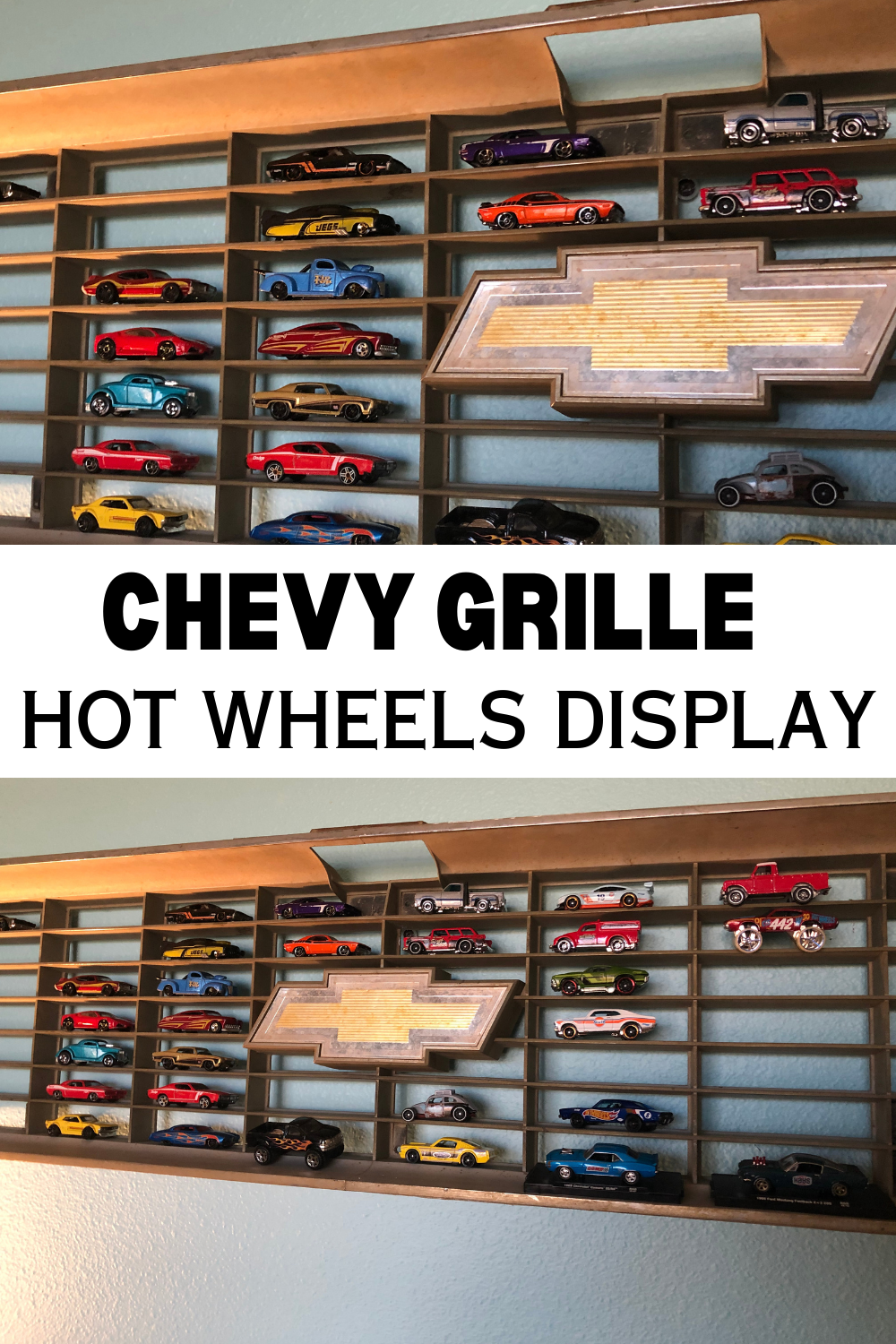 Have you priced a Hot Wheels Display lately? Look no further than an egg-crate grille from a 73-87 Chevy half-ton pickup. Use it to display your ever-growing Hot Wheels collection!