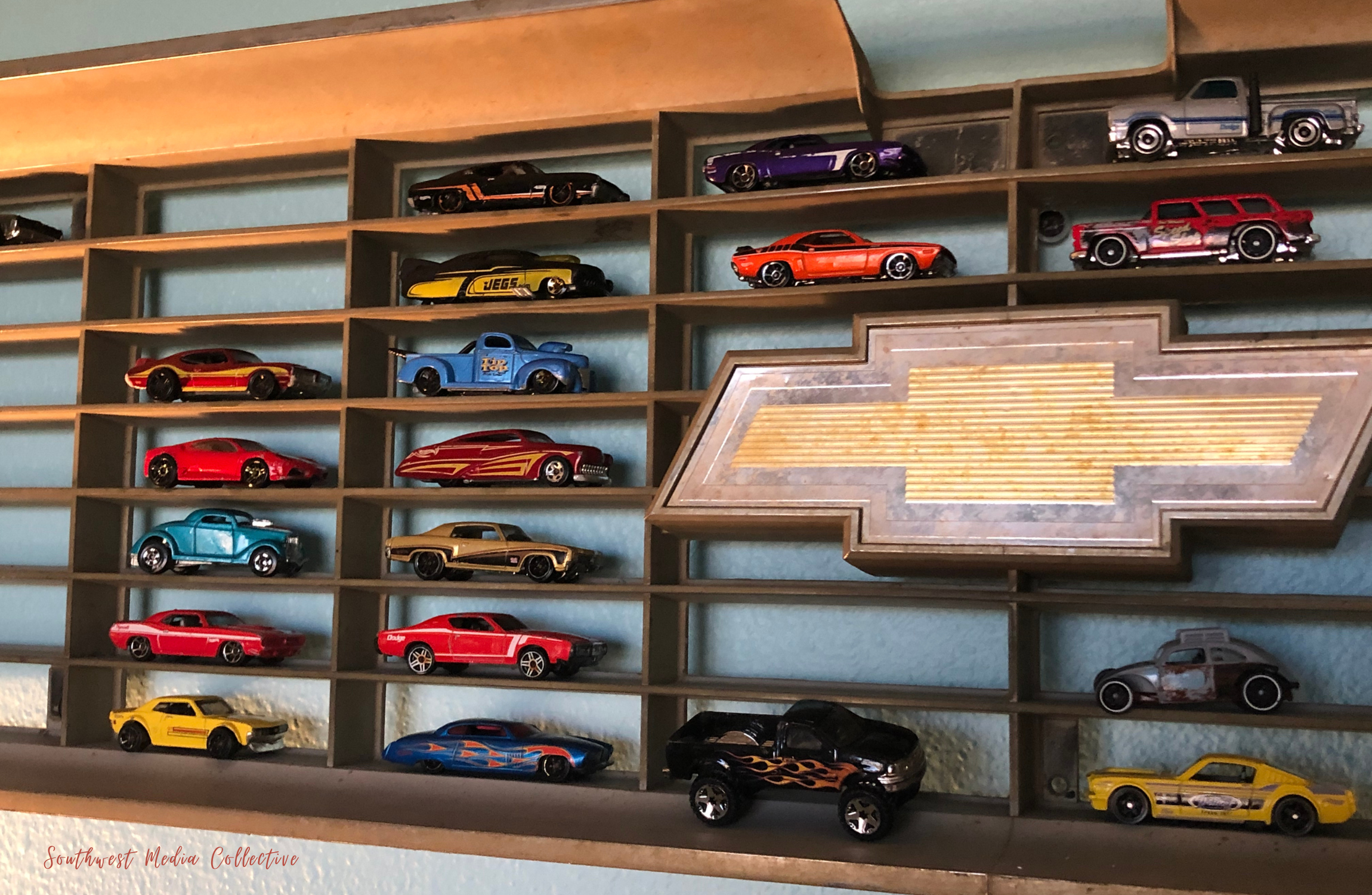 Have you priced a Hot Wheels Display lately? Look no further than an egg-crate grille from a 73-87 Chevy half-ton pickup. Use it to display your ever-growing Hot Wheels collection!
